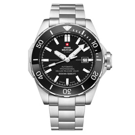Swiss Military by Chrono black Dial Swiss Made Watch for Gents - SMA34092.01