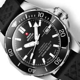 Swiss Military by Chrono black Dial Swiss Made Watch for Gents - SMA34092.04