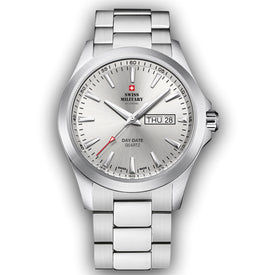 Swiss Military by Chrono silver Dial Swiss Made Watch for Gents - SMP36040.23