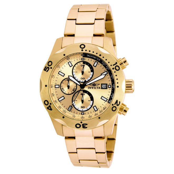 Invicta Specialty Analog Gold Dial Men'S Watch - 17750