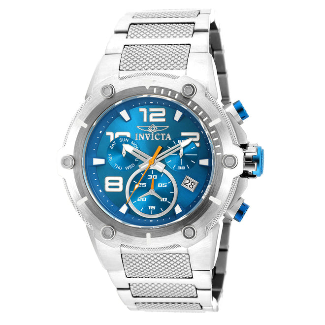 Invicta Men'S 'Speedway' Swiss Quartz Stainless Steel Casual Watch, Color:Silver-Toned (Model: 19527)