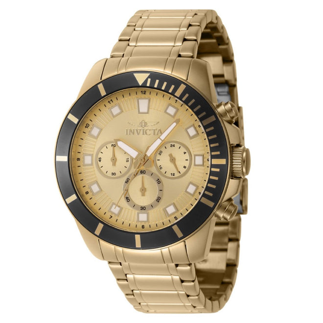 Invicta Pro Diver Analog Gold Dial Men'S Watch - 46045