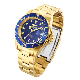 Invicta Pro Diver Unisex Wrist Watch Stainless Steel Automatic Blue Dial - 8930