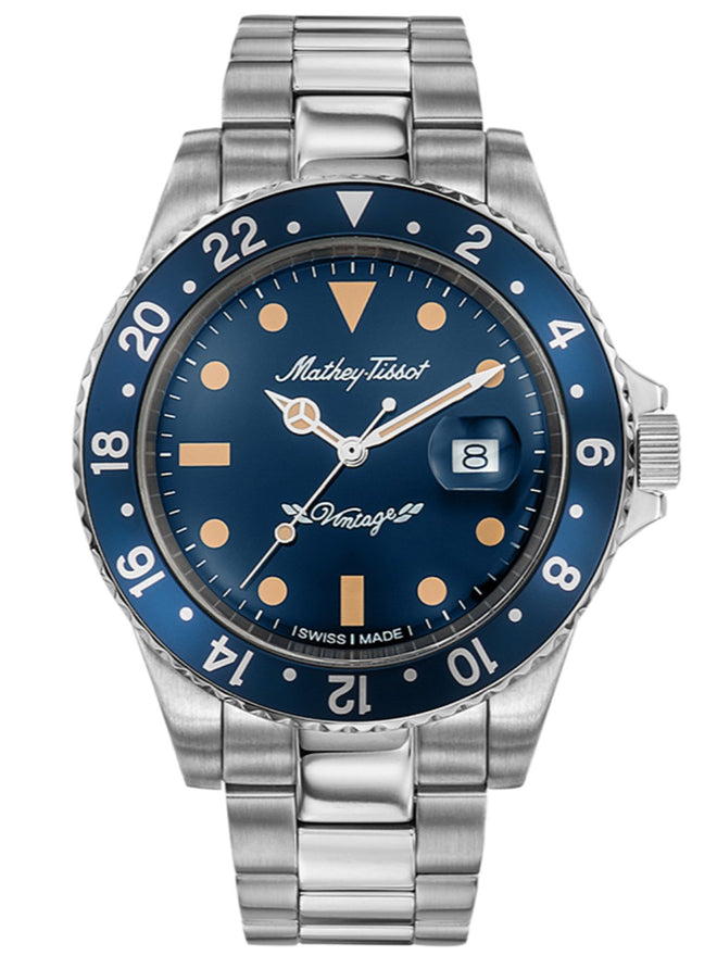 Mathey-Tissot Vintage Analog Blue Dial Men's Watch-H901ATBU