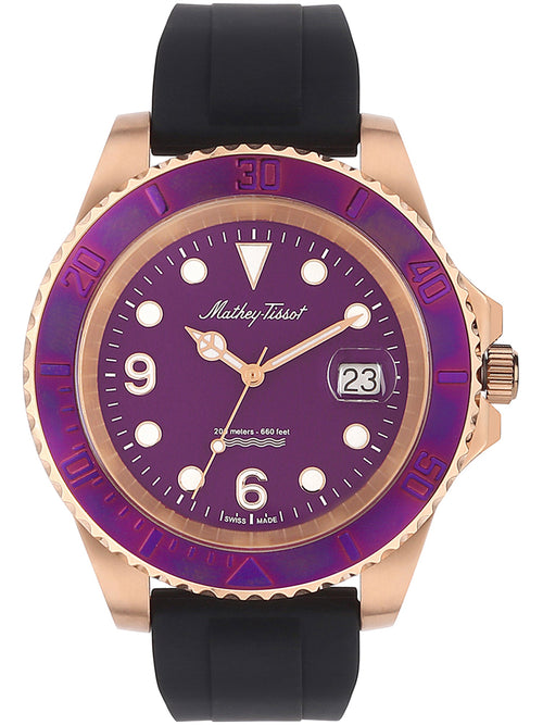 Mathey-Tissot Purple Dial Analog Watch for Men - H909PVI