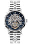 Ingersoll 1892 The Charles Automatic Gents Watch with Black Skeleton Dial and Silver Stainless Steel Bracelet - I05807