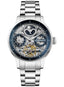 Ingersoll 1892 The Jazz Automatic Gents Watch with Blue Dial and Silver Stainless Steel Bracelet- I07707