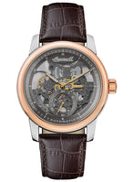 Ingersoll 1892 The Baldwin Automatic Gents Watch with Grey Dial and Brown Leather Strap - I11001