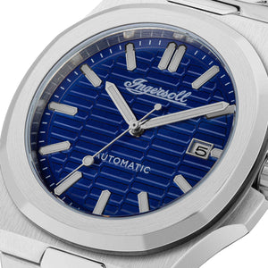 Ingersoll 1892 The Catalina Automatic Gents Watch with Blue Dial and Stainless Steel Bracelet - I11801