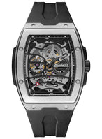 Ingersoll 1892 The Challenger Automatic Gents Watch with Black/Silver Dial and Black PU Rubber Strap - I12301