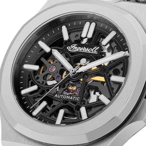 Ingersoll 1892 The Catalina Automatic Gents Watch with Black Dial and Black Leather Strap - I12502
