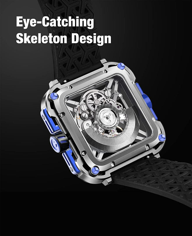 CIGA DESIGN Automatic Watch for Gents With Additional Strap - X021-TIBU-W25BK