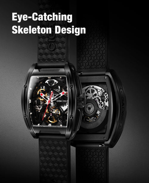 CIGA DESIGN Automatic Watch for Gents With Additional Strap - Z031-BLBL-W15BK